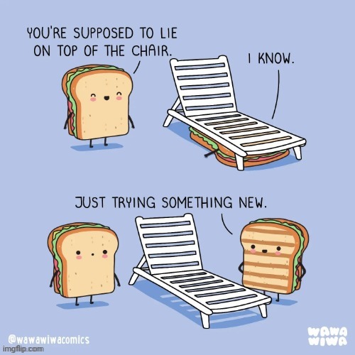 Toasted sandwich | image tagged in sandwiches,sandwich,chairs,chair,comics,comics/cartoons | made w/ Imgflip meme maker