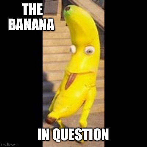 THE BANANA IN QUESTION | made w/ Imgflip meme maker