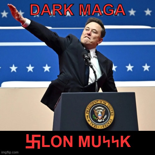 Dark MAGA | DARK MAGA; 卐LON MUᛋᛋK | made w/ Imgflip meme maker