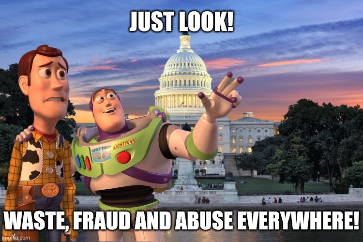 Especially in the places you like. | JUST LOOK! WASTE, FRAUD AND ABUSE EVERYWHERE! | image tagged in washington dc swamp | made w/ Imgflip meme maker