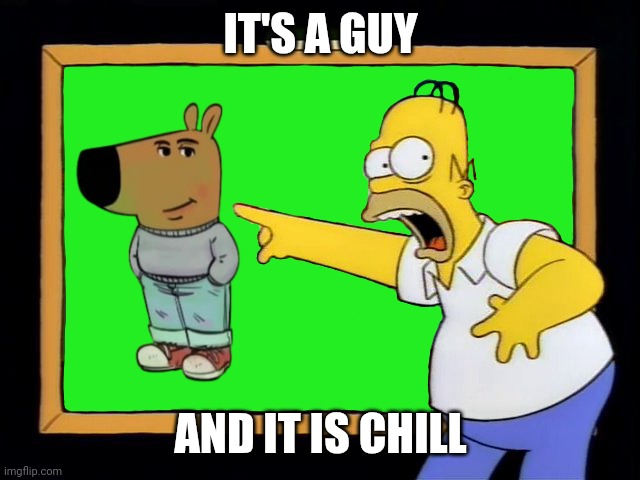 Chilli guy | IT'S A GUY; AND IT IS CHILL | image tagged in they're dogs and they're playing poker | made w/ Imgflip meme maker