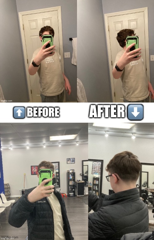 Low Taper Fade has been acquired | AFTER ⬇️; ⬆️ BEFORE | image tagged in blank white template | made w/ Imgflip meme maker