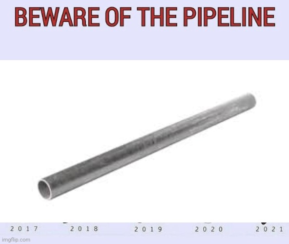 Teal | image tagged in beware of the pipeline | made w/ Imgflip meme maker