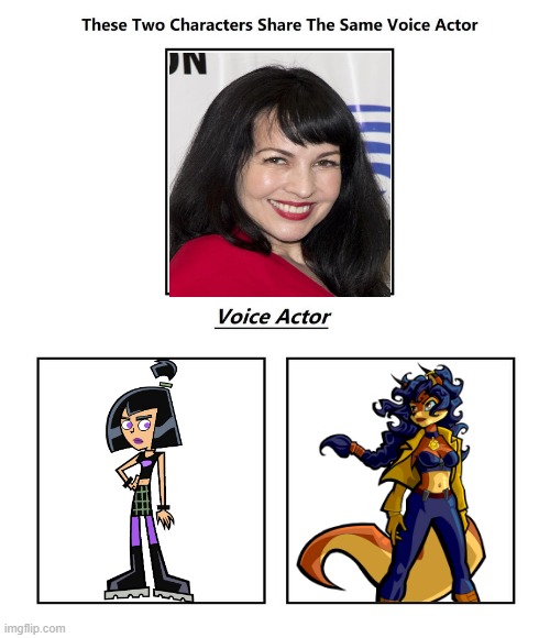 Grey Delisle | image tagged in same voice actor,grey delisle,sly cooper,danny phantom,playstation,nickelodeon | made w/ Imgflip meme maker