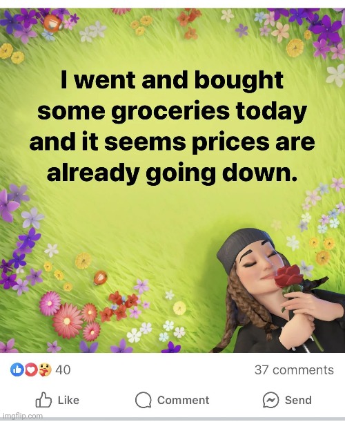 Guys she's deflating the prices | made w/ Imgflip meme maker