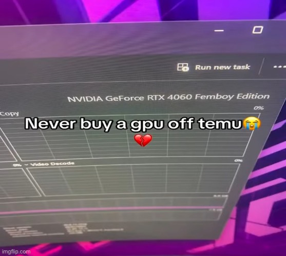 The temu gpu !! | made w/ Imgflip meme maker