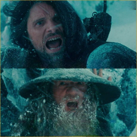 Lord of the Rings Mountain Pass Blank Meme Template