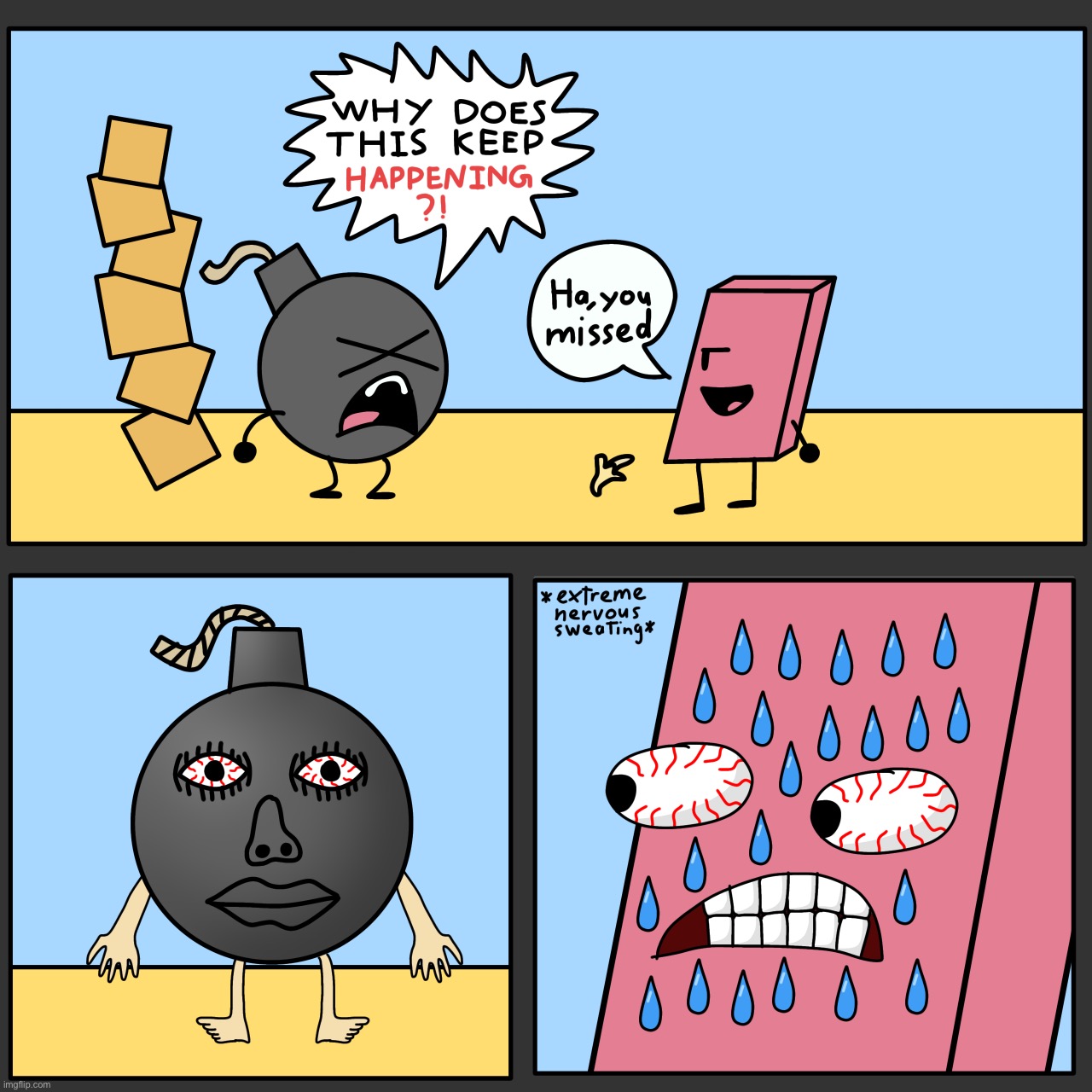 BFDI:TPOT Comic™ I made. | image tagged in bfdi,tpot | made w/ Imgflip meme maker