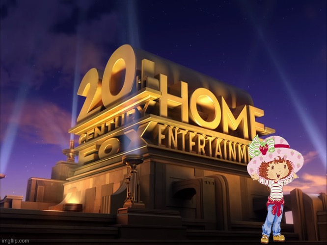 20th Century Fox Home Ent with S. Shortcake! | image tagged in 2000s,nostalgia,cartoon,strawberry shortcake,20th century fox,girl | made w/ Imgflip meme maker