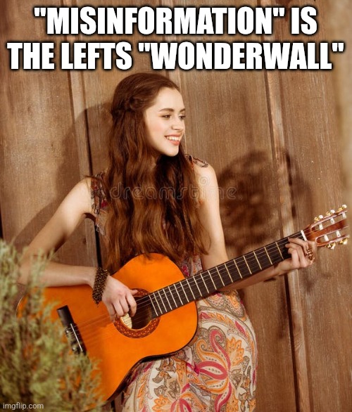 "MISINFORMATION" IS THE LEFTS "WONDERWALL" | image tagged in funny memes | made w/ Imgflip meme maker