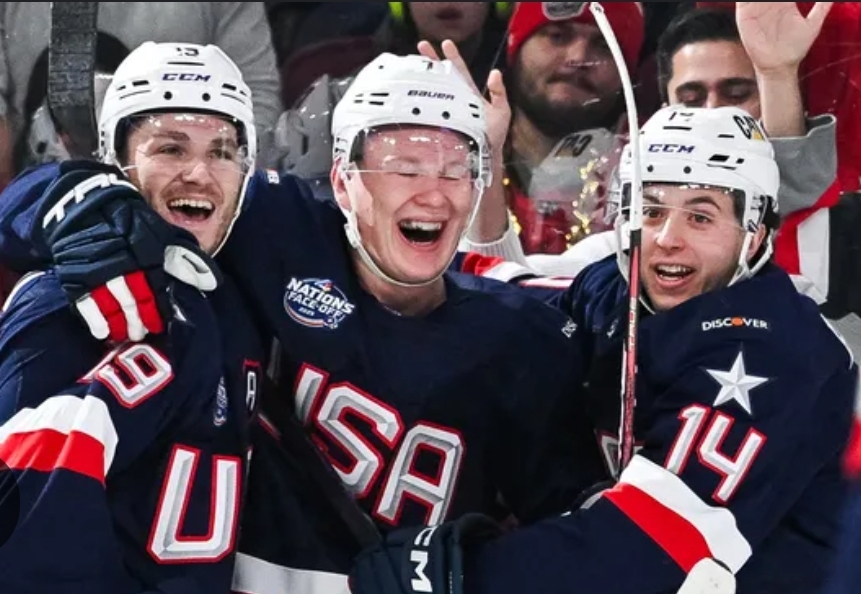 Look at this photograph USA hockey Blank Meme Template