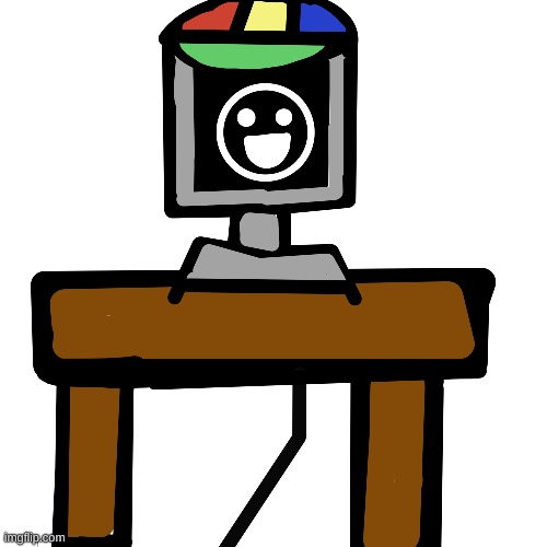 Mr. fun computer | image tagged in sprunki,drawing,meme,why,sad,depression | made w/ Imgflip meme maker