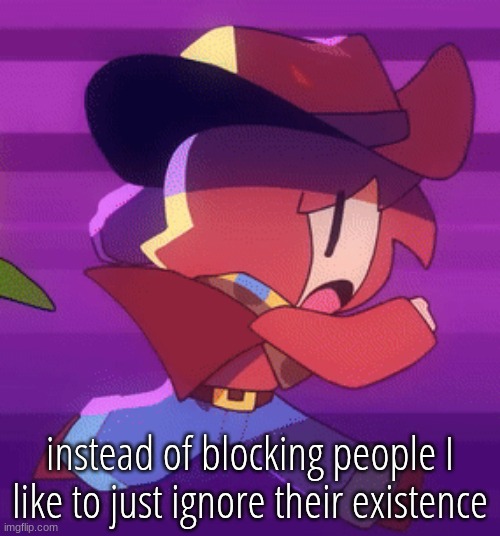 jog | instead of blocking people I like to just ignore their existence | image tagged in jog | made w/ Imgflip meme maker