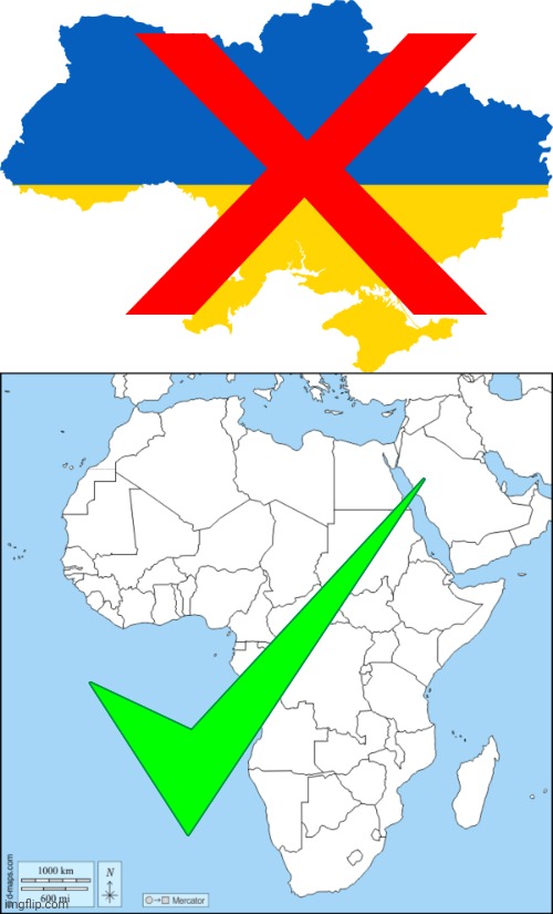 image tagged in outline of ukraine,map africa | made w/ Imgflip meme maker