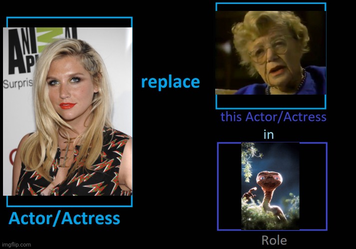 Kesha Sebert Replace Pat Welsh Voice Of E.T. | image tagged in universal studios,kesha | made w/ Imgflip meme maker