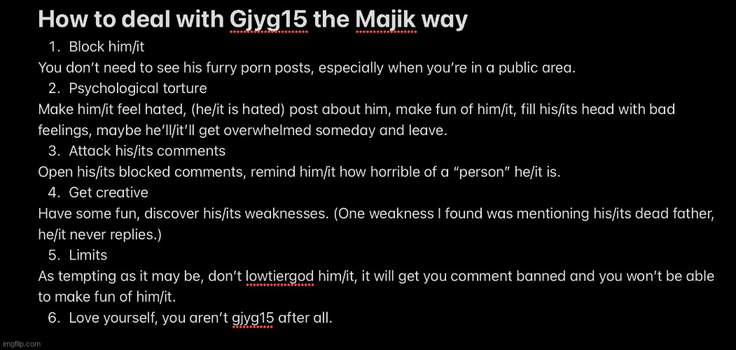 how to deal with gjyg15 the rapist pedophile way | image tagged in how to deal with gjyg15 the majik way | made w/ Imgflip meme maker