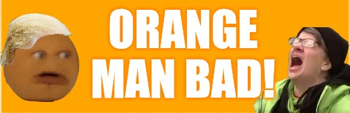 Orange Man Bad Blank Meme Template