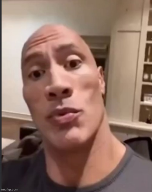 suprised the rock | image tagged in suprised the rock | made w/ Imgflip meme maker