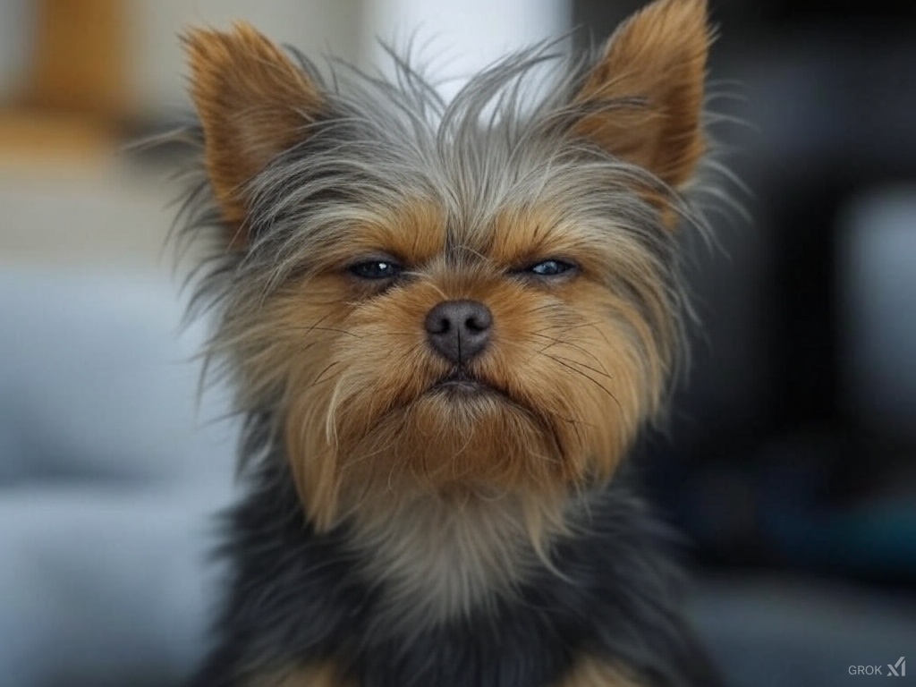 Grumpy Yorkie Blank Meme Template