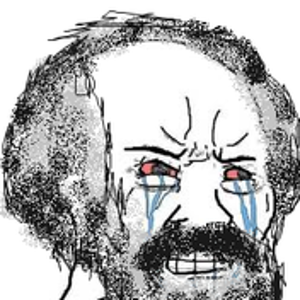 Karl Marx crying Blank Meme Template