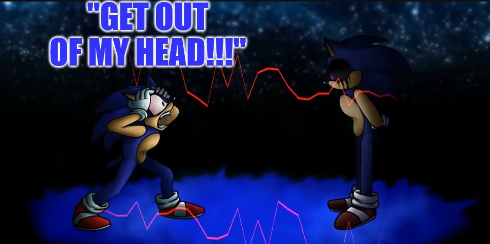 Sonic and Xain Blank Meme Template
