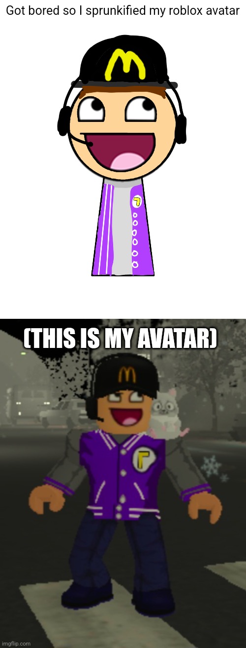 I call him Mr. Hicket | Got bored so I sprunkified my roblox avatar; (THIS IS MY AVATAR) | made w/ Imgflip meme maker