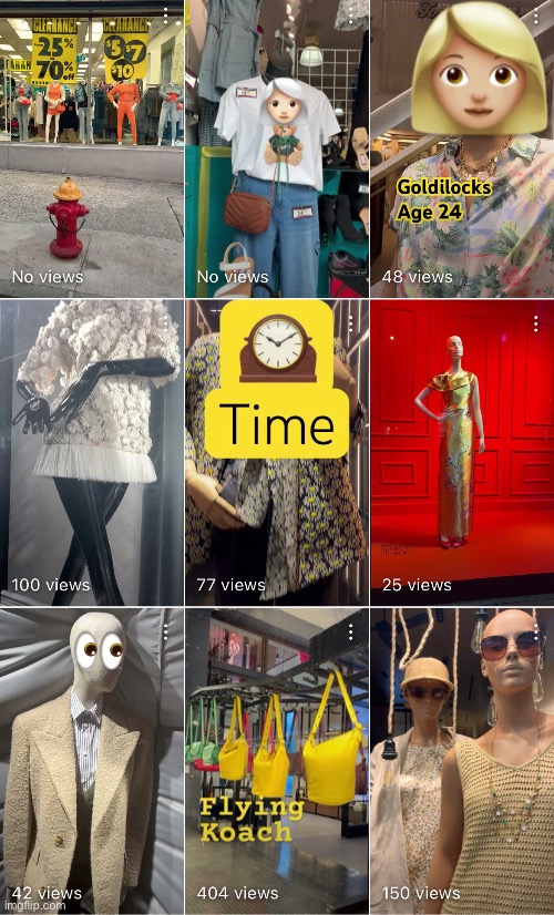 Time Travel Kollage | image tagged in fashion,bergdorf goodman,tommy bahama,emooji art,kollage,brian einersen | made w/ Imgflip meme maker