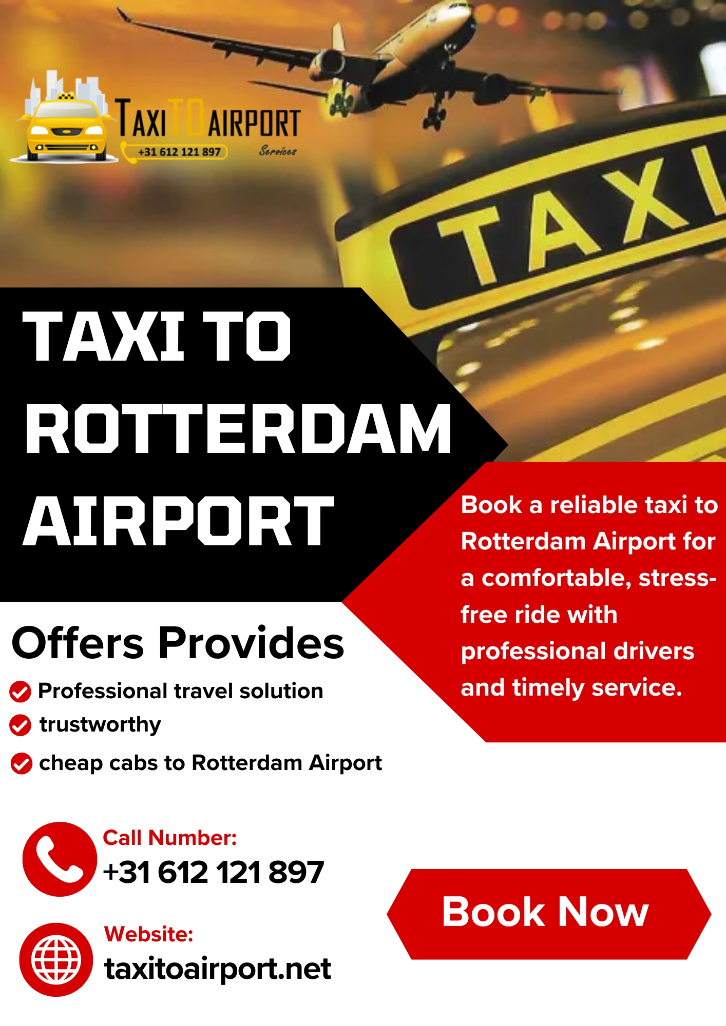Taxi To Rotterdam Airport  Blank Meme Template