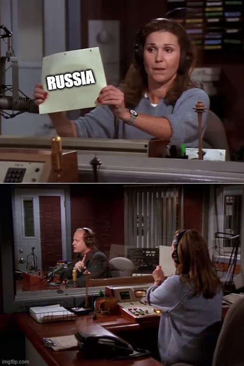 Ya, just a sec there, Roz | RUSSIA | image tagged in ya just a sec there roz | made w/ Imgflip meme maker