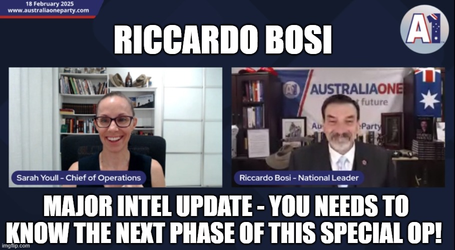 Riccardo Bosi: Major Intel Update - You Needs to Know the Next Phase of This Special Op! (Video) 