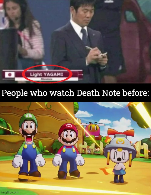 Someone is going to die very horribly. | People who watch Death Note before: | image tagged in death note | made w/ Imgflip meme maker
