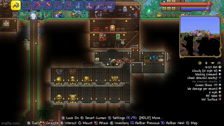 I've expanded my base | image tagged in terraria,master mode,gaming,video games,nintendo switch,screenshot | made w/ Imgflip meme maker