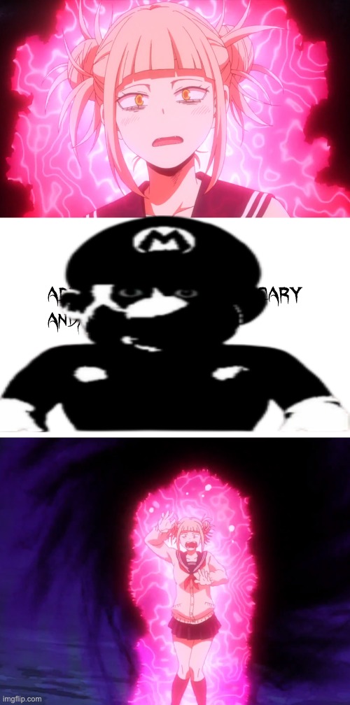 scary | image tagged in x scaring himiko toga | made w/ Imgflip meme maker