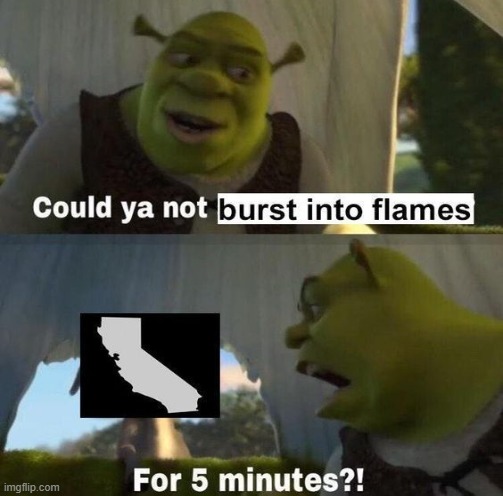 Californiacation | image tagged in shrek for five minutes,shrek | made w/ Imgflip meme maker