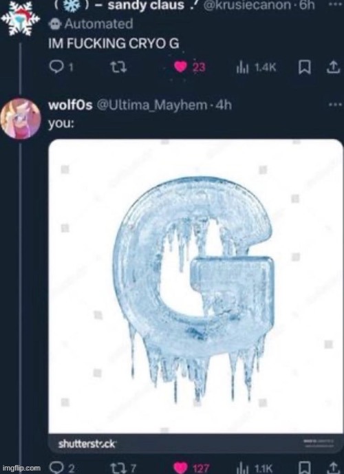 Cryo G | made w/ Imgflip meme maker