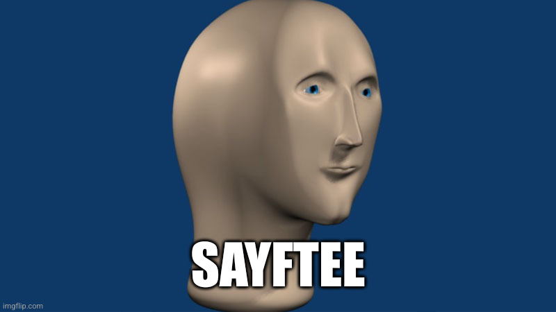 mem man | SAYFTEE | image tagged in mem man | made w/ Imgflip meme maker