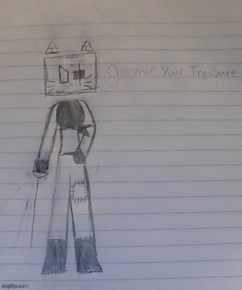 made an evil/pirate version of my OC: CC | made w/ Imgflip meme maker