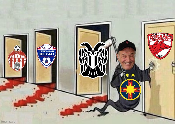 FCSB-PAOK 2:0!!!!! | image tagged in grim reaper 4 doors,fcsb,paok,dinamo,europa league,footy | made w/ Imgflip meme maker