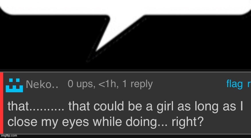 Neko trying so hard to be straight | made w/ Imgflip meme maker