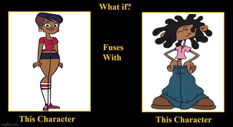 Stephanie Packard Fuses With Cree Lincoln | image tagged in what if fuses,cree lincoln,stephanie,total drama,codename kids next door,bully girl | made w/ Imgflip meme maker