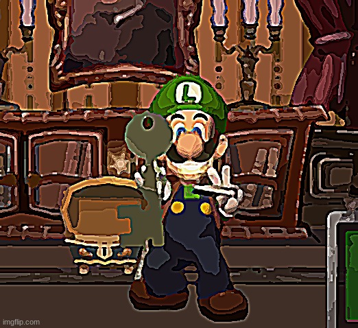 Luigi with a key | image tagged in luigi with a key | made w/ Imgflip meme maker