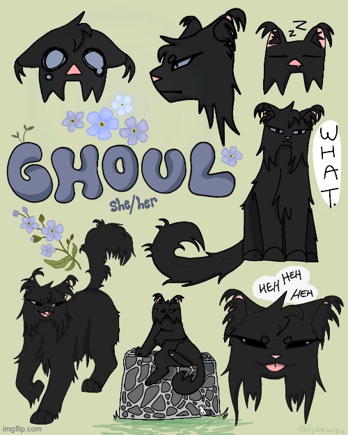 Ghoull my bbg | image tagged in art,cats,cat,digital art,characters,original character | made w/ Imgflip meme maker