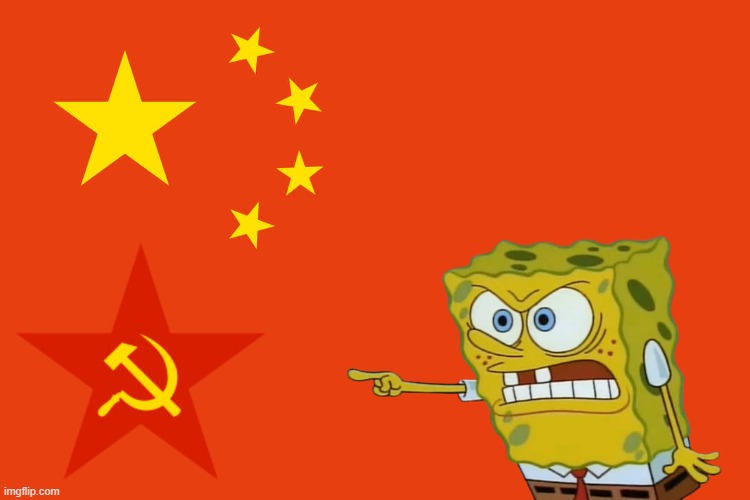 Spongebob hates the CCP | made w/ Imgflip meme maker