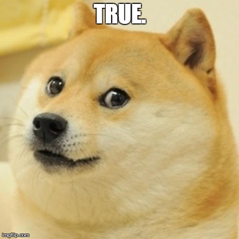 TRUE. | image tagged in memes,doge | made w/ Imgflip meme maker