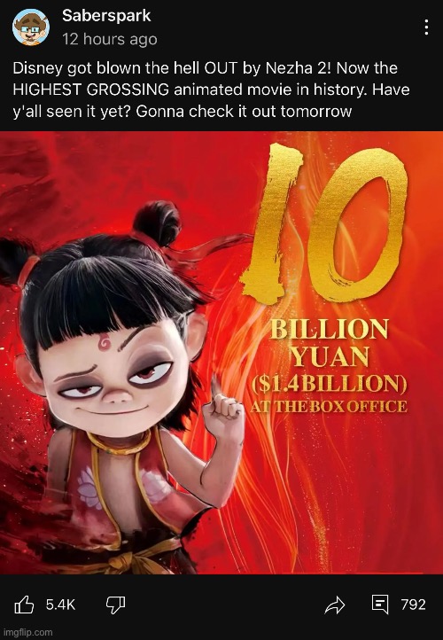 so some random ass chinese movie no one knows just became the new highest grossing animated movie in the world???? | made w/ Imgflip meme maker