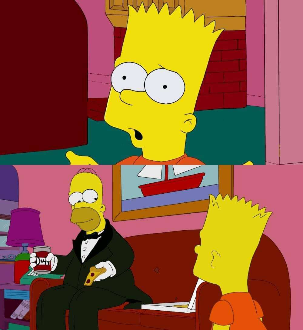 Por qué tan elegante Homero? Blank Meme Template