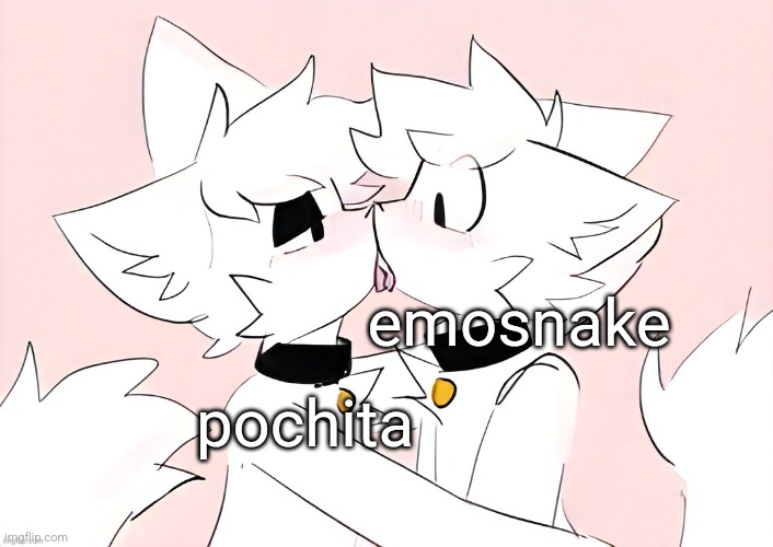 kissing | emosnake pochita | image tagged in kissing | made w/ Imgflip meme maker