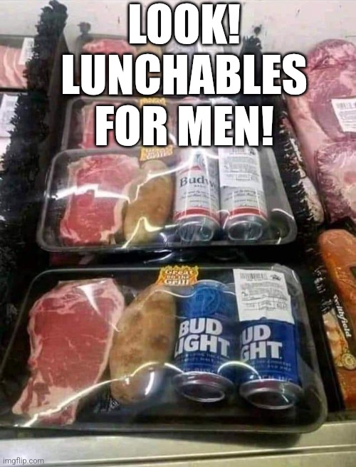 Look Lunchables For Men | LOOK! LUNCHABLES FOR MEN! | image tagged in chris joines | made w/ Imgflip meme maker