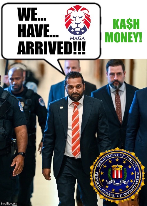 Finally! A real F.B.I. director! | KA$H 
MONEY! | image tagged in political meme | made w/ Imgflip meme maker