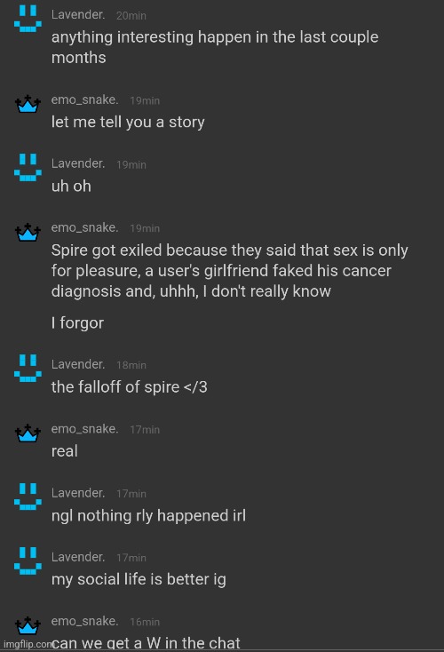 Lavender says hi, chat | made w/ Imgflip meme maker